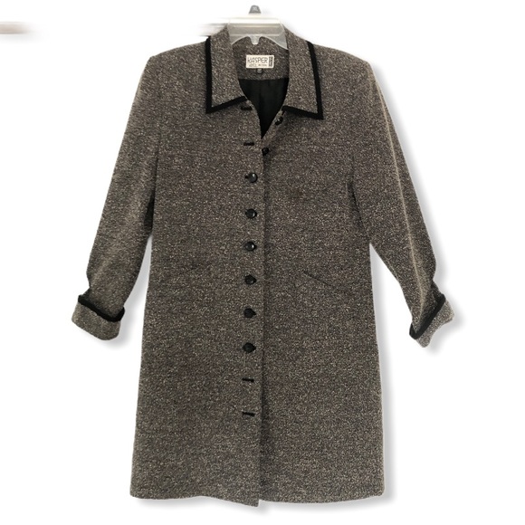 Vintage Jackets & Blazers - Vintage Trench Coat Grey Size 10P
